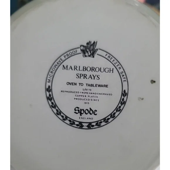 Spode Marlborough Sprays 7 3/8” Floral Medium Canister With Lid, England - Picture 8 of 8